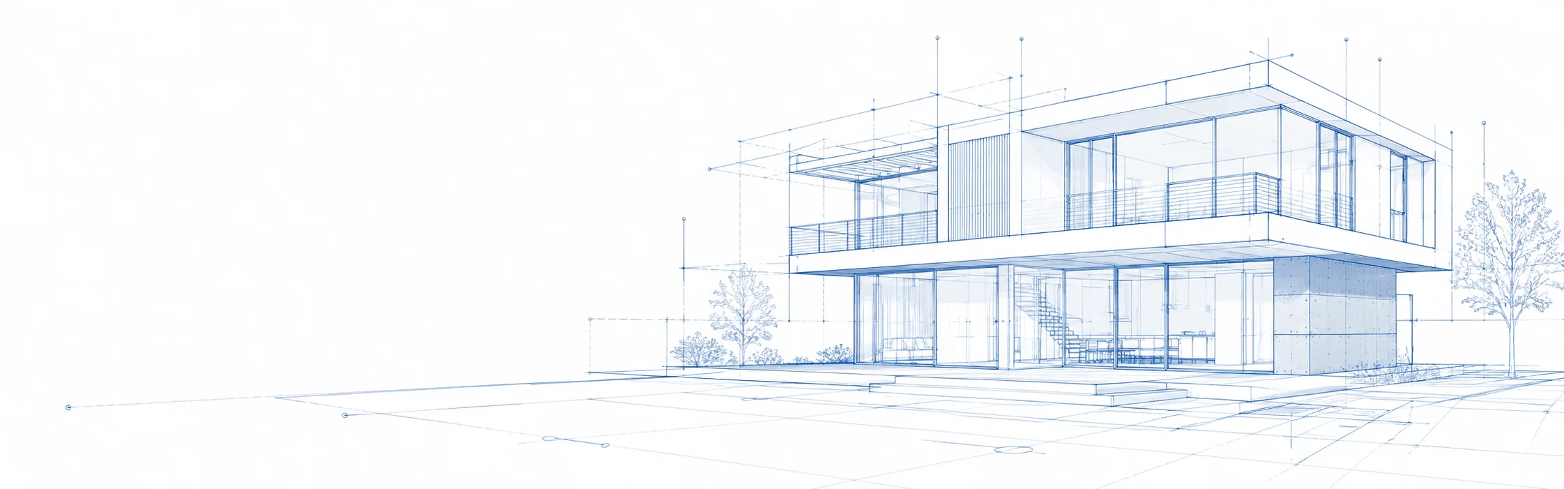 Ilustración técnica de un edificio